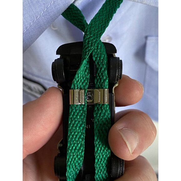 vintage upcycled BMW stripe sports car streetwear kidcore bolo tie lariat tie - Picture 5 of 6